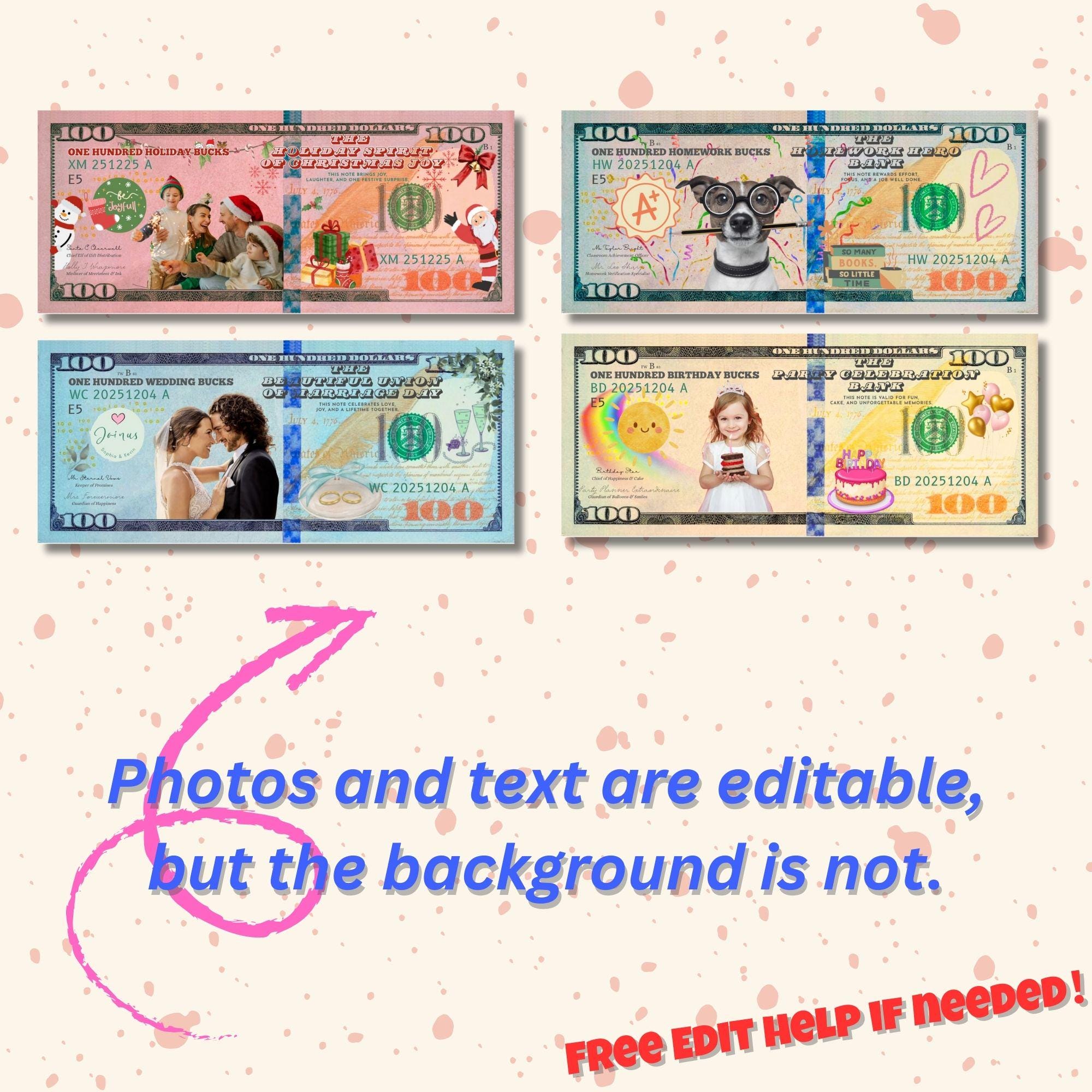 Editable Monkey Add Face Editable Funny Money, Add Your Face, Instant Download Gag Gift for ...