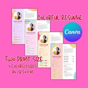 Child Actor Resume Template: Editable Colorful Design for Canva