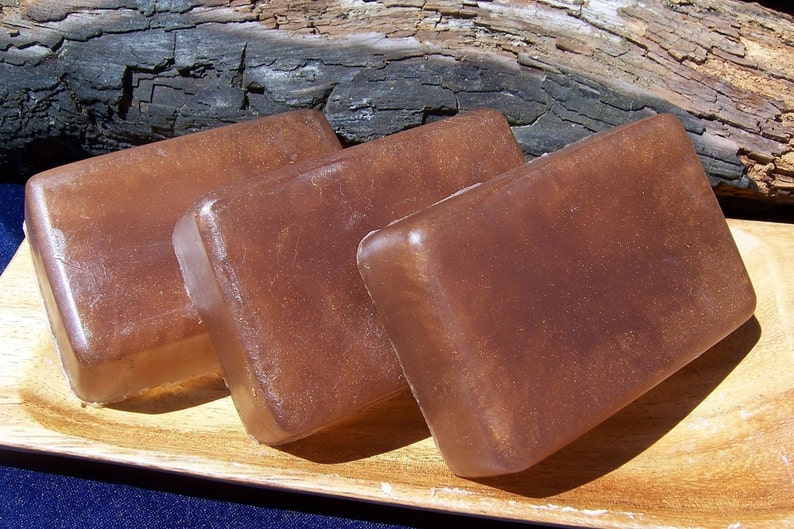 Crackling Fireplace Handmade Soap Bar, Campfire Wood and Smoke Scented Soap image 1