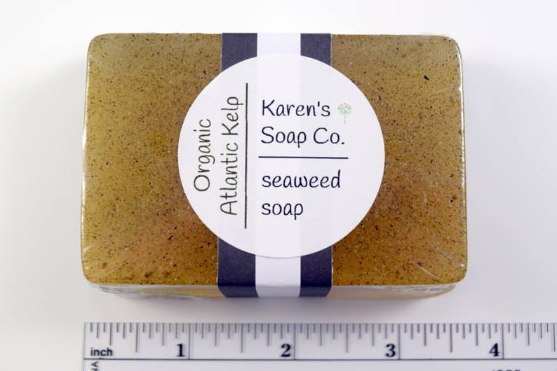 Organic Atlantic Kelp Seaweed Soap, Moisturizing Beach Soap image 7