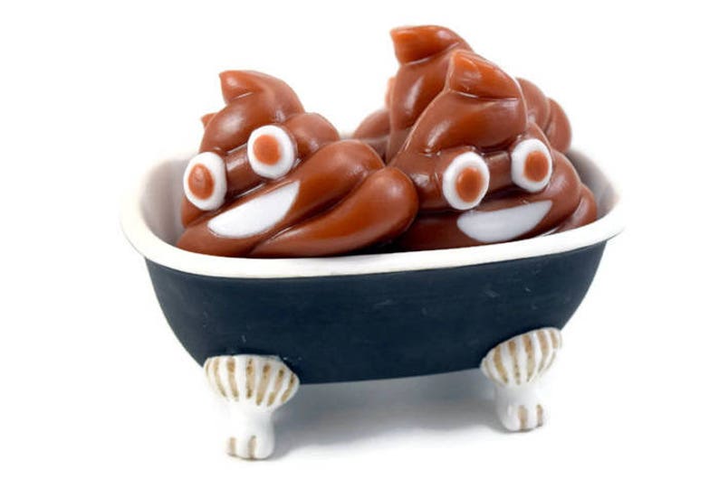 Smiling Poop Emoji Soap, Small Soap for Kids image 2