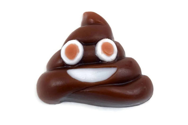 Smiling Poop Emoji Soap, Small Soap for Kids image 1
