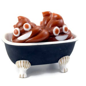 Smiling Poop Emoji Soap, Small Soap for Kids image 3