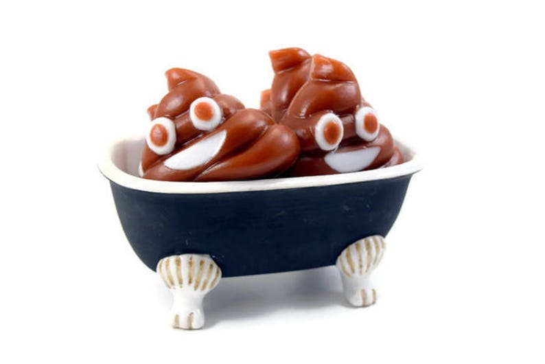 Smiling Poop Emoji Soap, Small Soap for Kids image 3