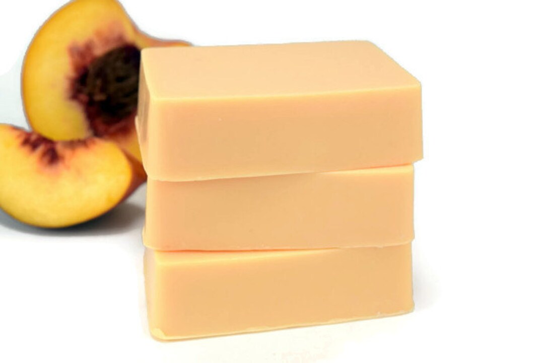 Peach Soap Bar Peach Glycerin Bar Soap Etsy
