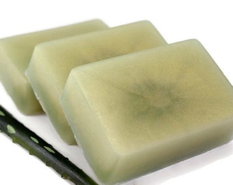 Green Tea & Aloe Soap, Homemade Aloe Soap, Glycerin Soap Bar