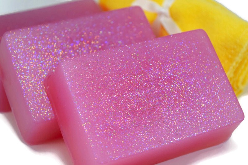Unicorn Sparkle Soap Scented Glitter Soap Handmade Bar Soap Etsy