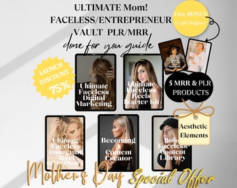 Ultimate Vault: Faceless Digital Marketing, Digital Download, Template, Bundle, eBook, PLR, Master Resell Rights, MRR, Gift, Passive Income