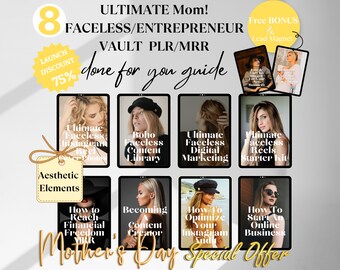 Ultimate vault: Digital Marketing, Bestsellers, Canva Template, Bundle, eBook, PLR, Master Resell Rights, MRR, Trendy, Passive Income, mom