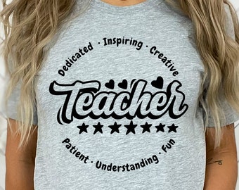 Dedicated Teacher Shirt Gift for Amazing Teacher Unisex Jersey Tee