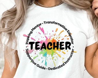 Art Teacher T-Shirt, Teacher Appreciation Day Gift For Inspiring Mentor and Dedicated Instructor Unisex Jersey Tee
