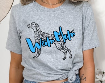 Weim Mom Shirt for Weimaraner Lover T-Shirt Dog Puppy Unisex Jersey Tee