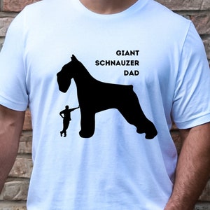 Camiseta de papá Schnauzer gigante, divertida camiseta de perro mascota
