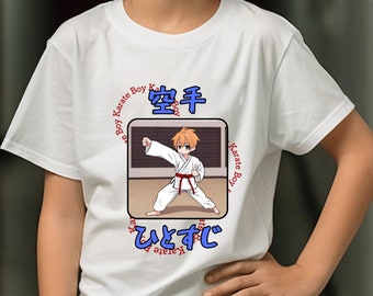 Karate Boy Shirt Kawaii Anime Kids Heavy Cotton™ Tee