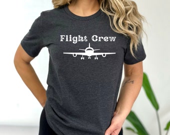 Flight Crew Shirt Airplane Aviation Airline Pilot Flight Attendant Tee