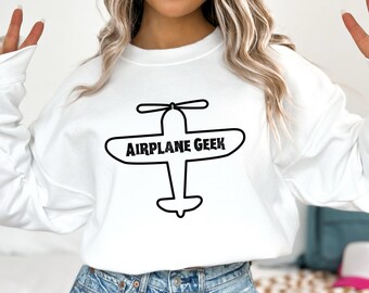 Sudadera unisex Heavy Blend™ con cuello redondo, ideal para aficionados a la aviación, tripulantes de cabina, pilotos y auxiliares de vuelo.