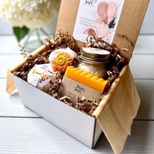 Relaxing Gift Set for Her | Natural Soap, Bath Bombs & Salts