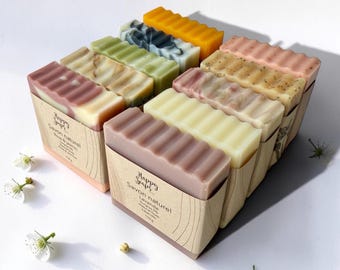 Cold processed natural soap with vegetable oils, 110 g – 11 scents