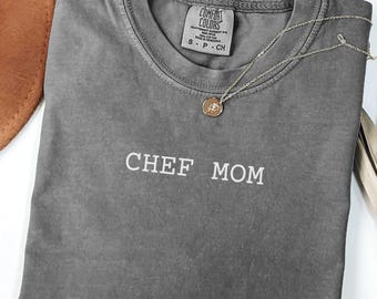 Camiseta Chef Mom Comfort Colors, Camiseta de cocina para mamás cocineras