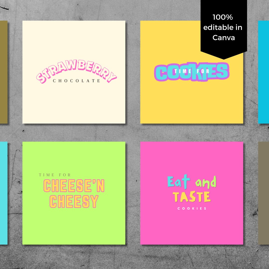 Editable Logo Design Template Colourful, Canva Business Logo, Small ...