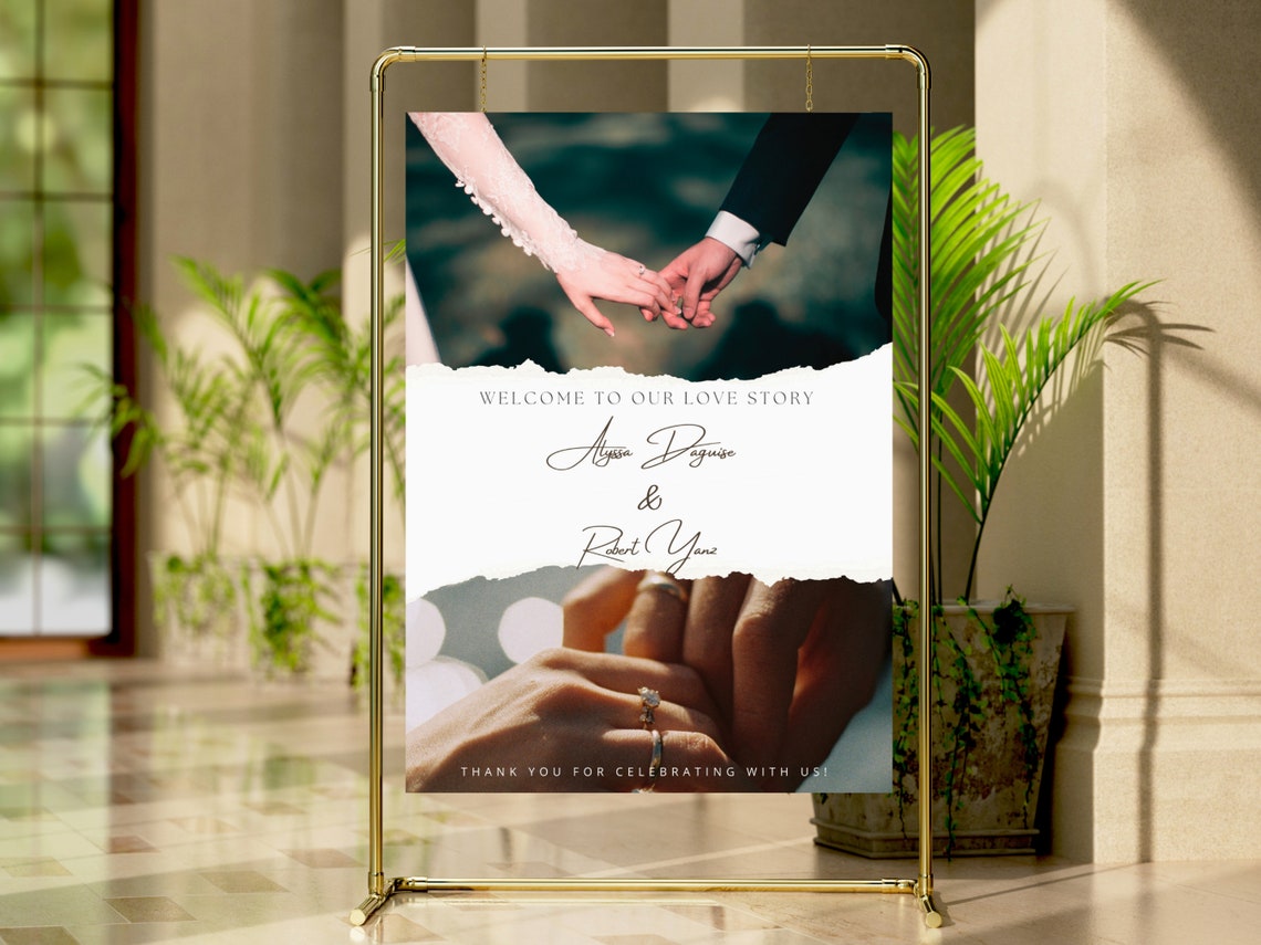 Editable Wedding Welcome Sign Template (digital Download) - Etsy