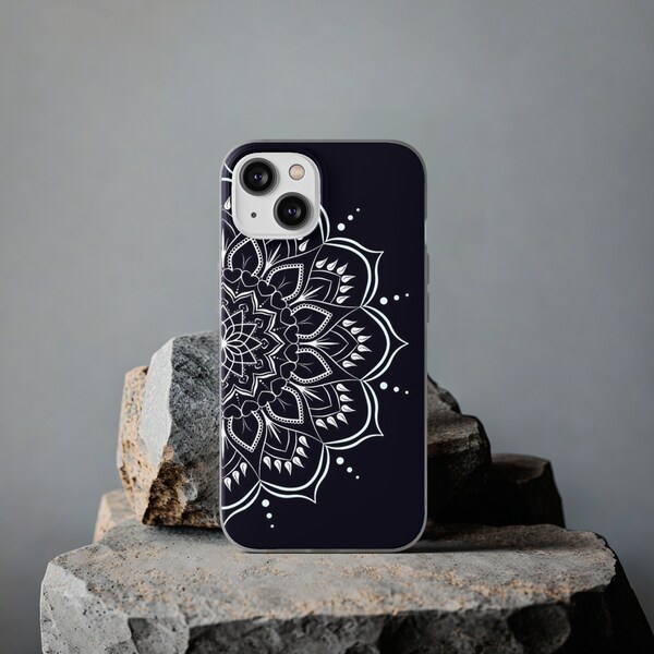 Chill Flexi Cases - Black Phone Case With Simple Pattern - Iphone Case- Multiple Sizes