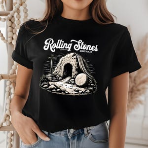 Rolling Stones He is Risen Since AD 33 Shirt, Christian Rolling Stones Jesus Christ Sweatshirt and Hoodie, Trendy Gift For Christian Easter