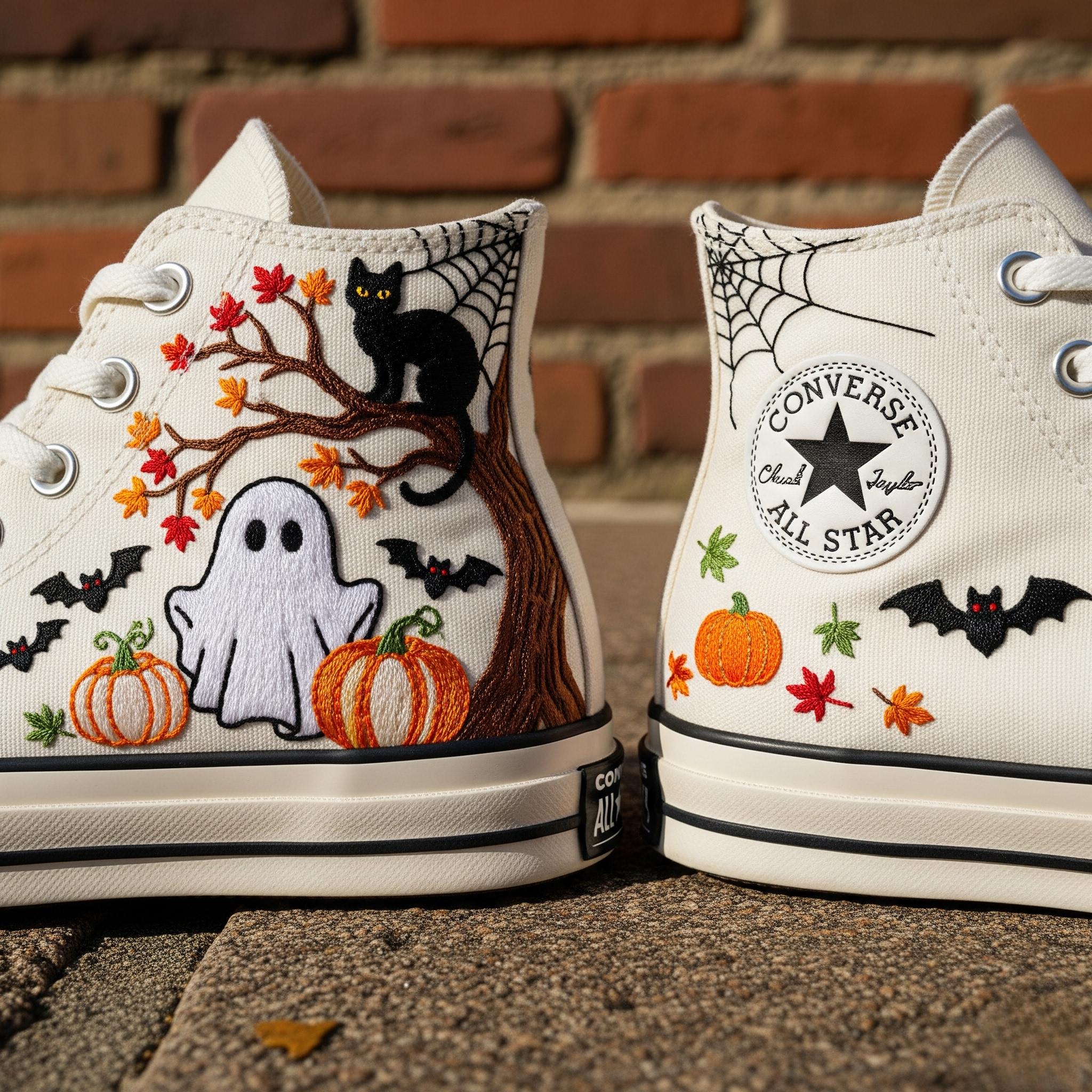 コンバース　Halloween Halloween Custom Horror High Top Converse Sneakers Scary