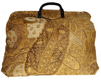 Shades of Gold Chenille Tapestry Carpet Bag