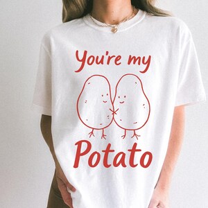 funny potato shirt vegetable pun lover tshirt cute root veggie apparel quirky garden humor tee foodie gift farm aesthetic potato top for her