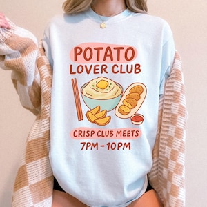 funny potato shirt vegetable pun lover tshirt cute root veggie apparel quirky garden humor tee foodie gift farm aesthetic potato top for her