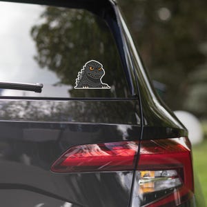 Kaiju Godzilla Peeking Sticker
