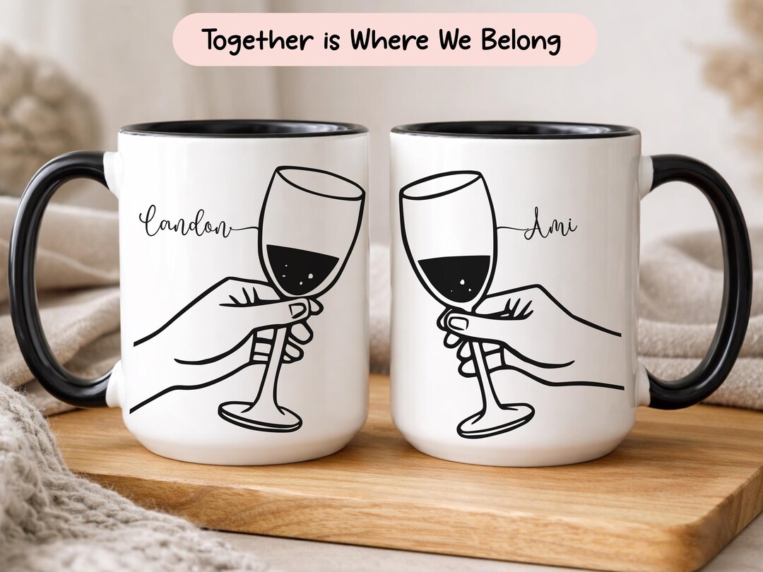 His and Hers Mugs Personalized Coffee Cups Romantic Couple Gift Etsy — free download