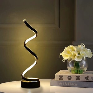 Dimmable Modern Table Lamp: Sleek Design, Unique Decor, LED Lighting, Modern Home Decor, Contemporary Interior Lighting, Night Light