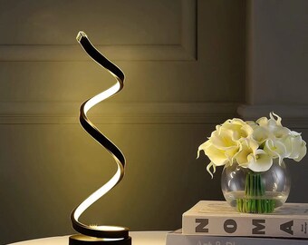 Dimmable Modern Table Lamp: Sleek Design, Unique Decor, LED Lighting, Modern Home Decor, Contemporary Interior Lighting, Night Light