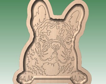 French Bulldog Tray CNC Vector Files: Pet Lover Gift (Digital Download)