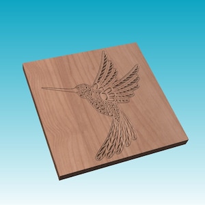 Mandala Hummingbird CNC File: Decorative Vector Art (Digital Download)