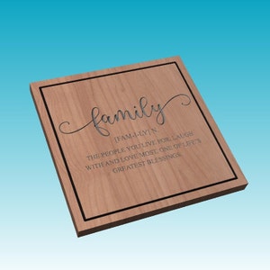 Definição de família - Placa para casa - Arquivos vetoriais digitais (Svg, Dxf, Ai, Eps e Pdf) + Vectric CRV para uso com CNC ou laser