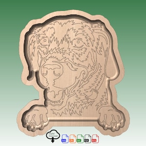 Labrador Retriever Serving Tray #1 - Animali domestici - Cani - File vettoriali di download digitale (Svg, Dxf, Ai, Eps e Pdf) e Vectric CRV per l&#39;uso con CNC