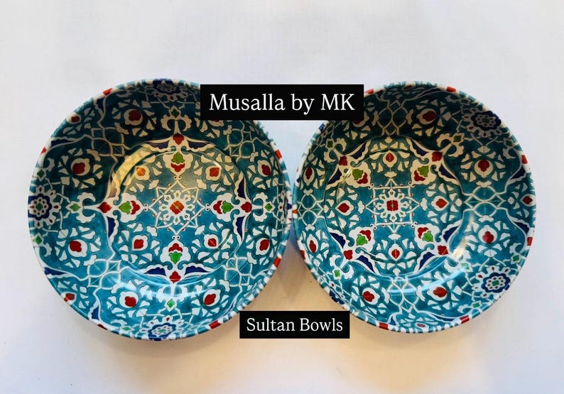 Turkish Design Patterned Bowls (set of 2) - Etsy