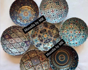 Turkish Design Patterned Bowls (Set of 2)
