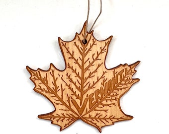 Vermont Sugar Maple Leaf Ornament