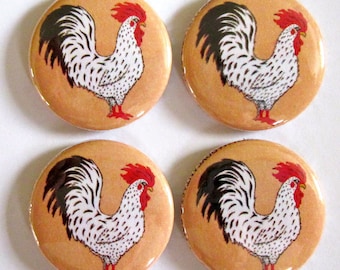 Rooster Magnets (Set of 4)