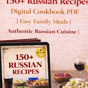 Authentic Russian Cookbook PDF, Easy Russian Recipes for Beginners, Traditional Russian Cooking Guide, Borscht Dumplings Recipes, Eastern Eu