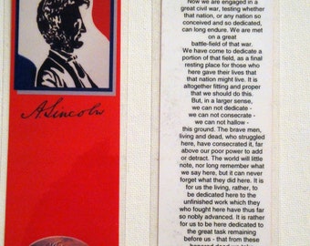 Abraham Lincoln,  President  Bookmark