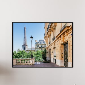 Fotoprint Parijs, poster Eiffeltoren, fotografie Parijs, kunst Eiffeltoren, Parijs muur decor, Frankrijk cadeau kunstliefhebber - digitaal bestand