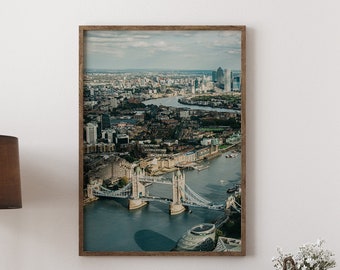 London Tower Bridge Art Print: England Travel Poster