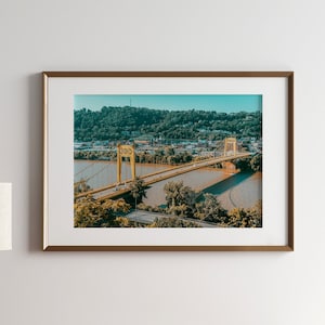 Pittsburgh Print, Pittsburgh Photo, Pittsburgh Poster Print, Pittsburgh Bridge, Pennsylvania Poster, Pennsylvania Print - Optional Frame
