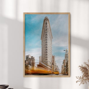 Flatiron Building Art Print, Flatiron Poster, Flatiron Wall Art, New York City Poster, Architectuurfotografie Reizen - Optioneel Frame