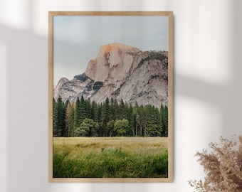 Stampa Yosemite Half Dome: arte murale sulle montagne della California